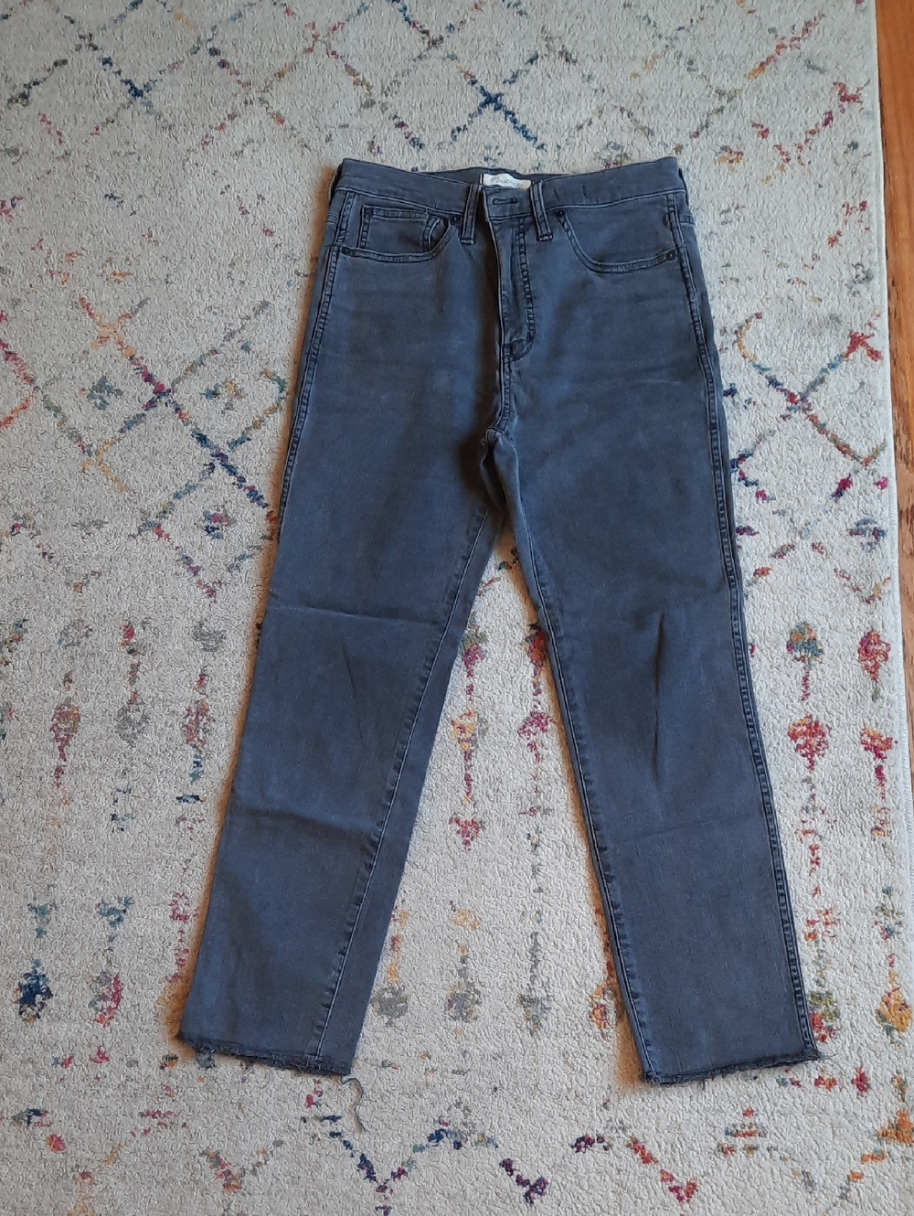 Madewell Stovepipe Jeans Gray 28
